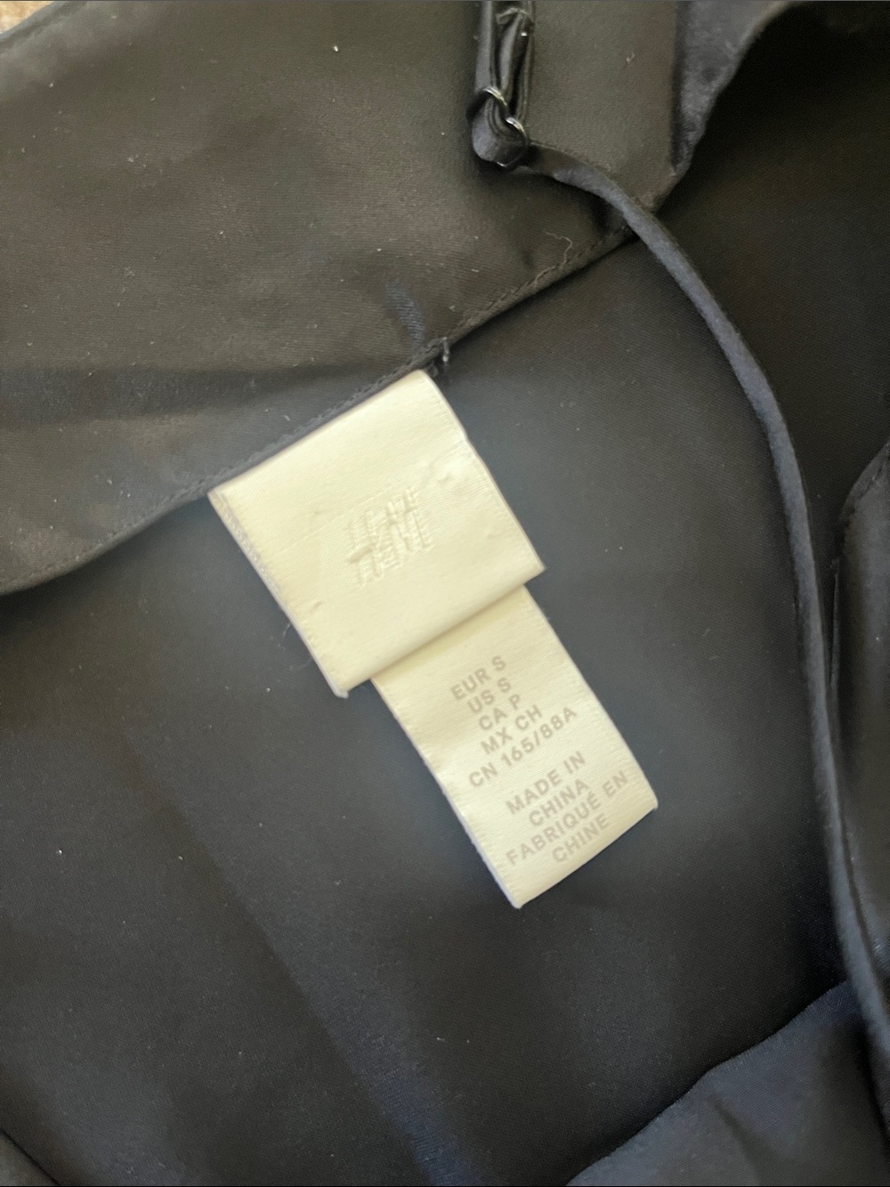 H&M Black Maxi Slip Dress with Side Slits - Picture 2 of 4